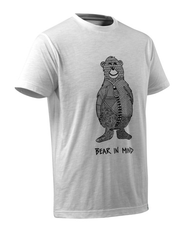 T-Shirt mit Bärenlogo und BEAR IN MIND